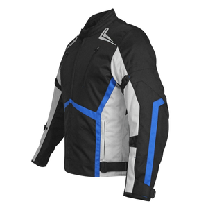 Men Cordura Waterproof CE Armoured Textile Motorcycle Jackets Blue/Black Adventuring Windproof Motorbike Jacket For Men - Product Image 2
