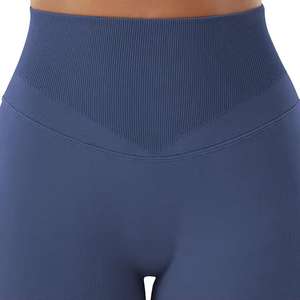 Wholesale Custom High Waisted Sports Workout <b>Yoga</b> Pants <b>Leggings</b> <b>for</b> <b>Women</b> Soft Polyester Gym Fitness <b>Leggings</b> With Pocket - Product Image 2