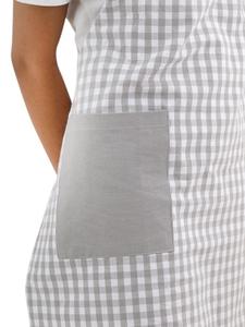 100% Cotton Yarn-Dyed Bib <b>Apron</b> Grey Waist Bib Food Cooking Salon Barber Garden BBQ PE LDPE PU PVC <b>Denim</b> Fabric Polyester - Product Image 5