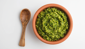 Concentrado de pasta de chile verde industrial |   Grado Alimenticio |   No Aséptico |   100% Natural |   Barril/Sachet de 20 kg |   Salsa OEM - Product Image 5