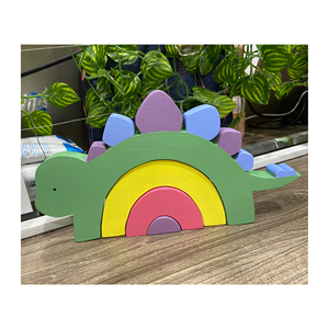 African Animals Wooden Animal Eco Friendly <b>Gifts</b> for Kids Wooden Toys Educational lion Elephant <b>Giraffe</b> Hippo Rhino zebra - Product Image 1