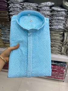 Nouvelle tendance d'habillage d'élégance Excellente qualité Haute sur demande Meilleur pantalon Kurta en rayonne avec broderie Fabrication d'Inde - Product Image 3