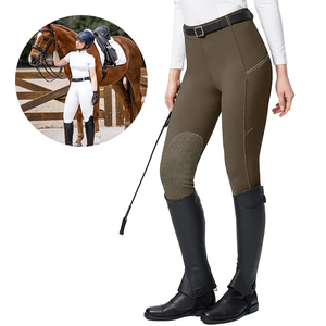 Pantalones de Montar a Caballo Personalizados para Mujer, Leggings de Equitación con Bolsillo Disponibles para Uso Ecuestre al por Mayor - Product Image 2