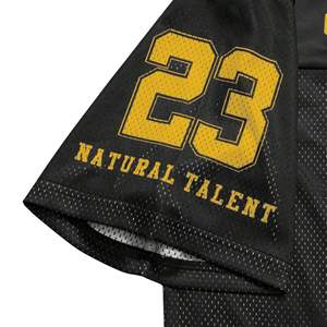 Service OEM ODM Maillot de football en mesh sublimé à manches courtes Nom/numéro d'équipe personnalisé Chemises de football avec tissu 100% polyester - Product Image 3