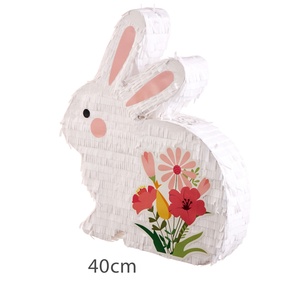 Pascua flor conejo patrón conejito piñata Decoración Accesorios suministros cumpleaños reuniones familiares Baby Shower <span class=keywords><strong>fiesta</strong></span> favores regalos - Product Image 6