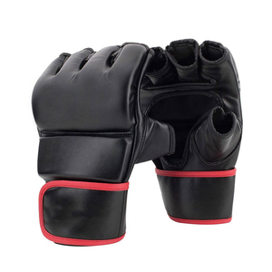 Guantes de Entrenamiento de MMA Profesionales Personalizados OEM, Cuero PU para Cierre, Medios Dedos, Súper Transpirables, Suaves, para Artes Marciales y Boxeo - Product Image 2