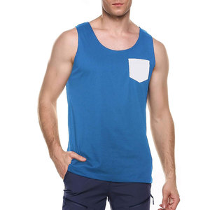 Wholesale Best Price Men Cotton Tank Top In Solid Color Round Neck Sleeveless <b>Vest</b> Street Wear Men's Tank Top - Product Image 1