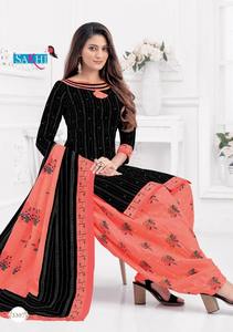 Ensemble de costume Patiyala en coton à la mode pour femmes avec dupatta assorti pour les tenues festives par Export - Product Image 3