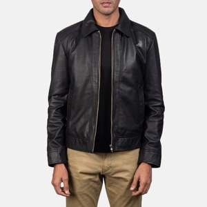 Veste de moto en cuir de vache véritable ciré vintage avec un design rétro et des détails faits à la main de qualité supérieure - Product Image 4