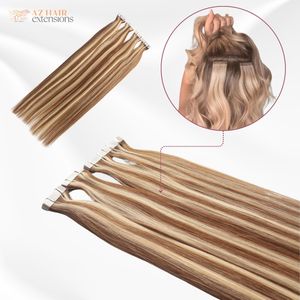 Customized Color Tape in Hair Extensions Ful Length Double Drawn Vietnamese Raw Hair Wholesale Factory Price - Product Image 2