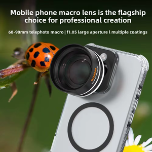 Logo/emballage personnalisés disponibles : Objectif macro professionnel 90 mm pour la photographie sur smartphone, effet de grossissement HD, <span class=keywords><strong>adaptateur</strong></span> d'objectif mobile - Product Image 5