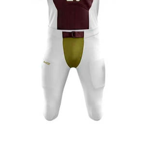 Uniforme de football américain personnalisé avec col imprimé par sublimation, confortable et à séchage rapide - Product Image 6