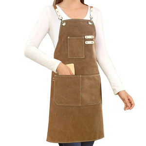 Waterproof Sleeveless Cotton Canvas <b>Apron</b> Home <b>Adult</b> Use-Customized Printing Logo <b>for</b> Kitchen & Cleaning - Product Image 4