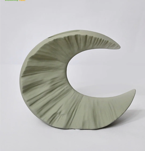 Florero de cerámica hecho a mano indio esmaltado azul, decoración del hogar, oficina y Hotel, diseño moderno, cerámica elegante al por mayor - Product Image 5