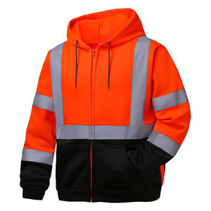 Uniforme de trabajo de poliéster de alta calidad con capucha Super Visible Hivis reflectante seguridad sudadera chaqueta al por mayor alta térmica - Product Image 3