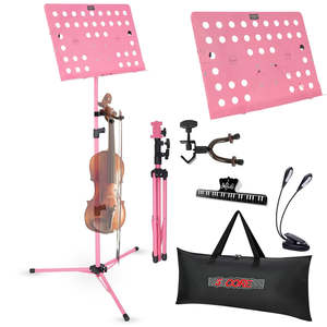 Soporte de Música de 5 Niveles Ajustable, Soporte de Escritorio para Libros, Portátil, Metálico, Plegable - Product Image 1