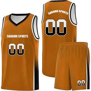 Uniforme de baloncesto para hombres bordado personalizado para jóvenes universitarios material de poliéster de talla grande sublimación impresa - Product Image 1