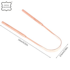 อุปกรณ์ทำความสะอาดลิ้นอายุรเวททำจากทองแดงบริสุทธิ์จาก100% - Product Image 6