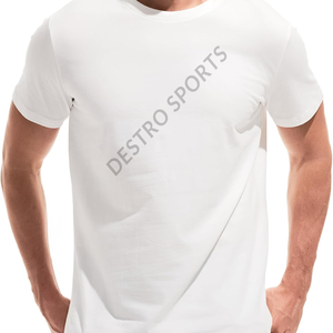 Camiseta para hombre, venta al por mayor, camisetas de verano para hombre, personaliza tu propio logotipo en la parte delantera y trasera, ropa informal de moda transpirable - Product Image 1