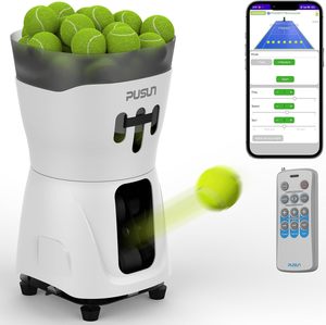 Machine à balles de tennis Mini Pro de qualité supérieure-Entraîneur intelligent télécommandé avec une capacité de plus de 65 balles - Product Image 1