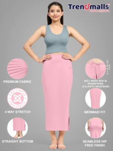 Trendmalls transpirable para Spandex Sari Shapewear enagua para mujer algodón de azúcar (P02) - Product Image 2