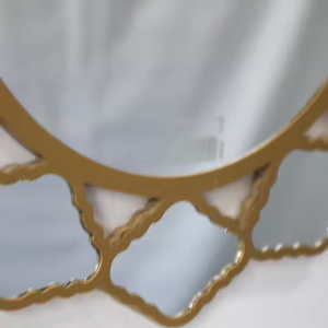 Modern Style Creative Shape Ornate <b>Bathroom</b> Wall Art <b>Mirror</b> Customized <b>Round</b> Wall <b>Mirrors</b> with Metal Frame for Home Decor - Product Image 1