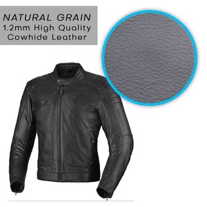 Chaqueta de motociclista de cuero para hombre aprobada por la CE | Chaqueta de motociclista duradera para mayor seguridad | Chaqueta de montar de alta calidad - Product Image 5