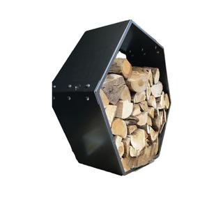 Porte-bûches en fer autoportant extérieur pour le stockage de bûches coupées dans le jardin ou l'arrière-cour couleur de forme de taille personnalisée - Product Image 5