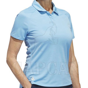 Femmes 100% coton Golf & Tennis pour Polo Usage quotidien Motif solide Longueur courte Tissage tricoté Marque privée Vêtements actifs - Product Image 2