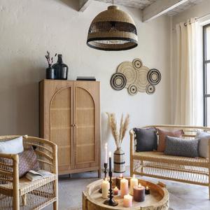 New Arrival Eco Friendly Wicker Seagrass Floor <b>Vase</b> <b>Tall</b> Shape Natural Stripe Handmade Decorative <b>Vase</b> For Wholesale Export - Product Image 2