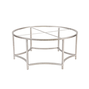 Mesa Redonda de Centro con Base de Hierro y Tapa de Cristal o Cuarzo Diseño Elegante Estructura Duradera Fabricante Directo Fábrica - Product Image 2