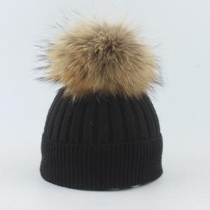 Gorro con pompón de punto grueso para moda de invierno, gorros cálidos para uso diario - Product Image 4