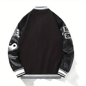 Meilleures ventes Vestes en laine pour collège style rue populaire pour hommes Logo personnalisé Université Grande taille Prêt pour l'hiver Toile enduite à capuche - Product Image 2