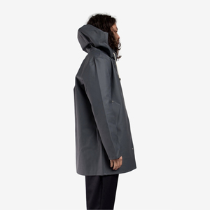 เสื้อกันฝนมีฮู้ดผ้าไนลอน10% สแปนเด็กซ์สำหรับกลางแจ้งเสื้อคลุมยาวกันน้ำโลโก้ตามสั่ง2025 - Product Image 4