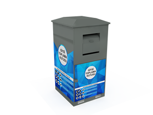 Outdoor Metal Clothing Donation Box Msa-106