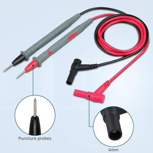 Câbles de test en cuivre 1000V 20A avec gaine PVC, multimètre numérique, câble à pointe d'aiguille, sonde universelle, fil de test, pince pour testeur - Product Image 3