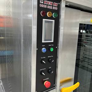 Horno rotativo de panadería comercial fácil de operar para panadería, horno de 8 bandejas, industria de pan, pan, capacidad de 20Kw/H, Kien An Vietnam - Product Image 3