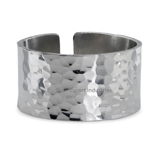Rond de serviette en métal au design étonnant pour mariage, événement spécial, décoration de table, porte-serviettes en argent - Product Image 3