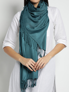 Best quality super soft <b>pashmina</b> solid shawl and scarf for women created for winter and all season styling featuring beautiful - Product Image 5
