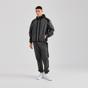 Conjunto Deportivo Moderno para Hombre, Ropa Deportiva Urbana, Chaqueta con Capucha Resistente al Viento, Pantalones Deportivos Ajustados con Cordón, Estilo Moderno - Product Image 2