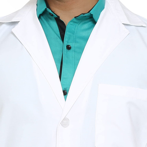 2025 personalizado de alta calidad de algodón Hospital Doctor enfermera uniformes de fábrica al por mayor batas de laboratorio médico de secado rápido transpirable - Product Image 6