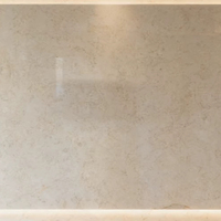 Dalle de marbre égyptien Crème Marfil, grande taille, polie, pour îlot de cuisine, revêtement mural, usage en villa, solutions de conception graphique écologiques
