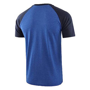 Camiseta con Cuello en V Personalizada de Fábrica con Impresión de su Propia Marca, Manga de Color en Contraste, Algodón/Bambú Transpirable de Alto Rendimiento - Product Image 6