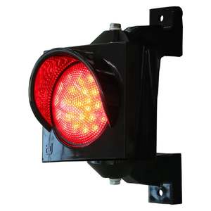 Émetteur de signal LED simple en aluminium de 100 mm, jaune, 300 mm, IP65, PC et plastique - Product Image 1