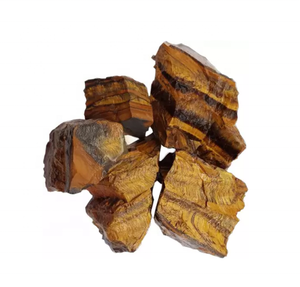 Piedra en bruto Ojo de Tigre Bruto en bruto para Reiki natural cristal curativo Un pulido piedras preciosas en bruto cristal natural mayorista - Product Image 6