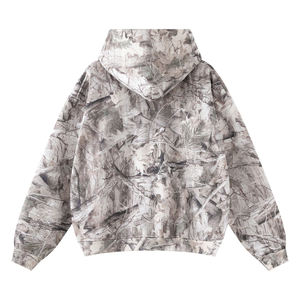 Sweat à capuche surdimensionné de qualité supérieure avec motif camouflage personnalisé, 100% coton molleton, GSM élevé, tendance, design personnalisé pour unisexe - Product Image 2