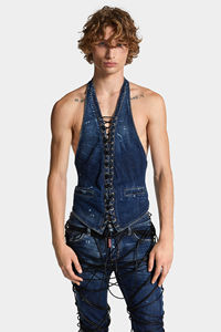 Corset en jean respirant de haute qualité pour femmes Style décontracté vintage avec broderie pour l'hiver - Product Image 3