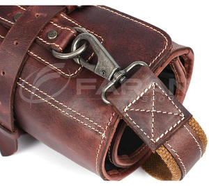 ขายดีมีดเชฟหนังวัวแท้แบบม้วน3มม. กระเป๋ามีดหนังวัวแทนมีลายสลักโลโก้แบบกำหนดเอง - Product Image 6