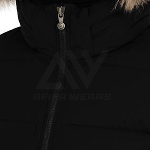 Chaqueta Acolchada Personalizada de Alta Calidad al por Mayor, Ligera, Impermeable, con Cuello Alto, Capucha, Transpirable, Rellena de Algodón - Product Image 5