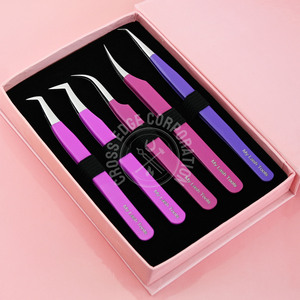 คีมคีบขนตา90องศาไฟเบอร์แหนบต่อขนตาแยกช่องขนาดใหญ่สำหรับขนตา - Product Image 1
